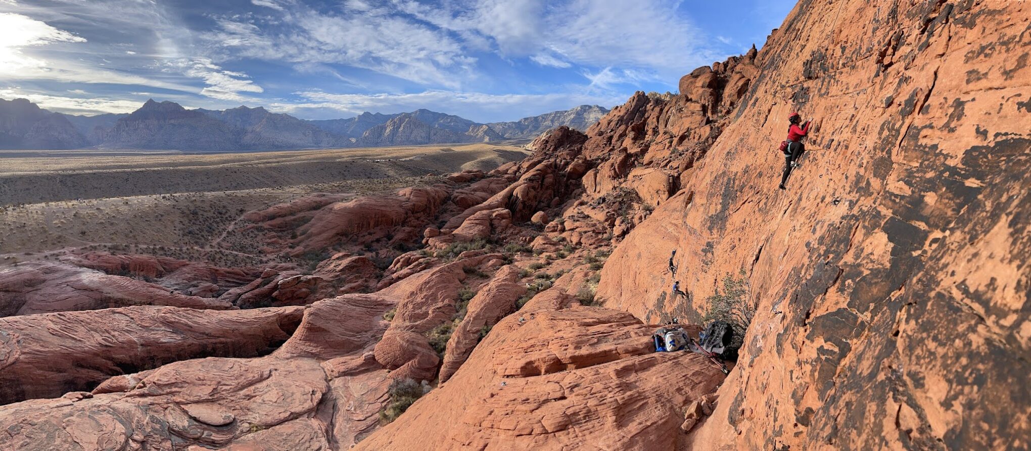 Climbing Red Rock Canyon