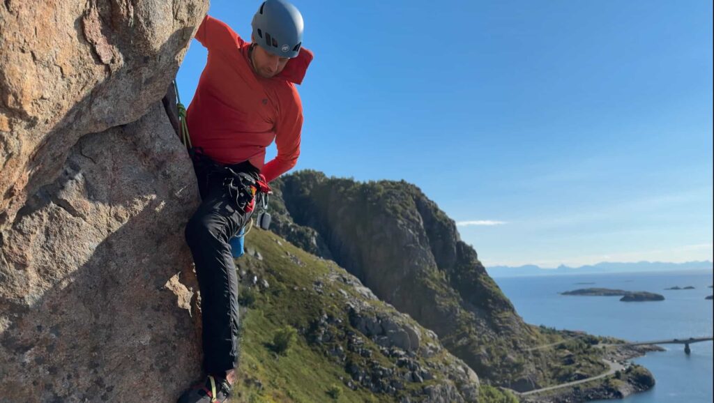 Rock Climbing Henningsvar Norway