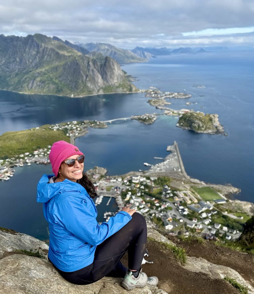 Reinbringen view Lofoten Islands