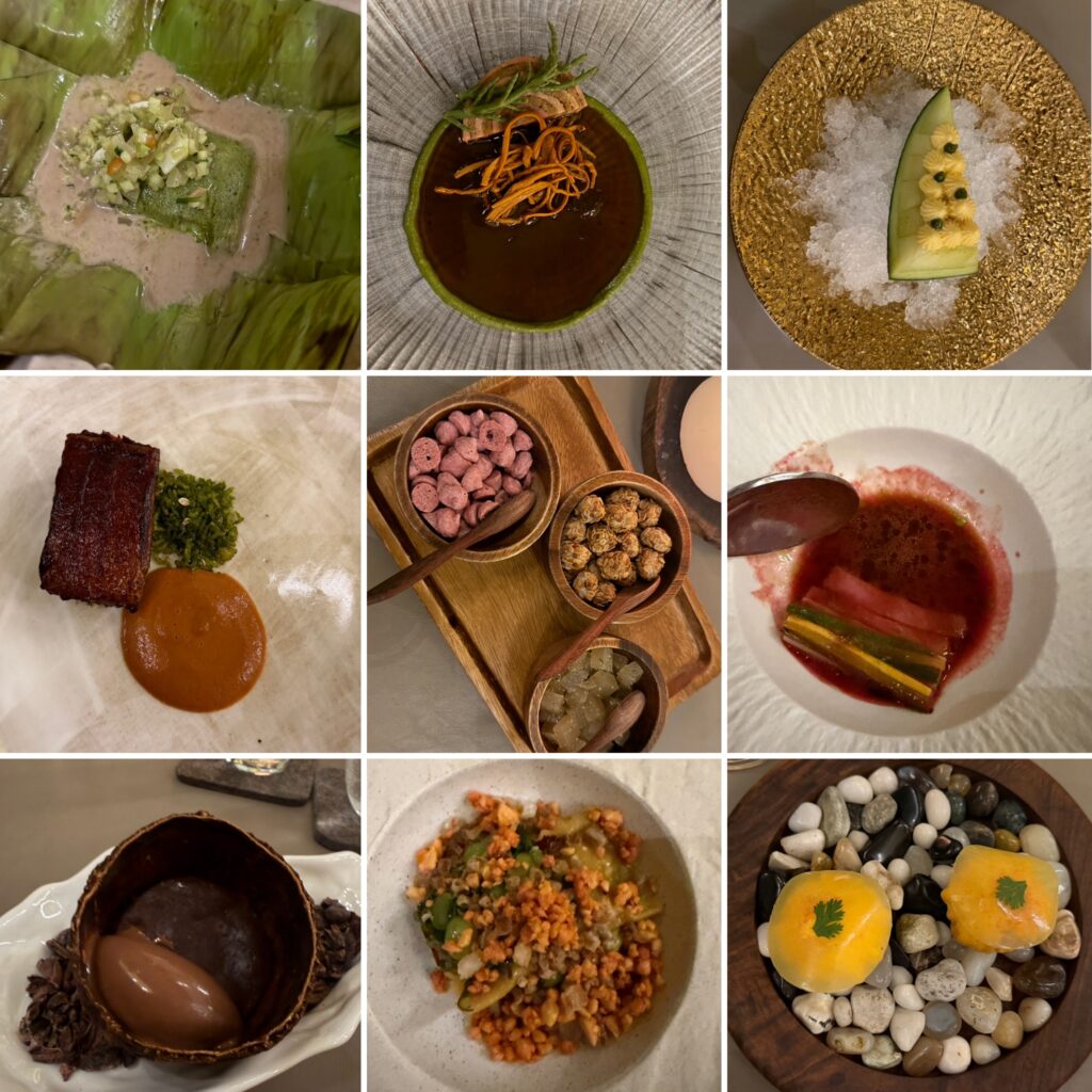 10 course meal at Masque